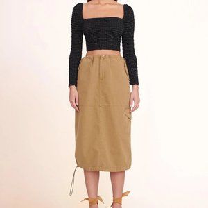 STAUD Justine Skirt Rosemary - Size L - NWT